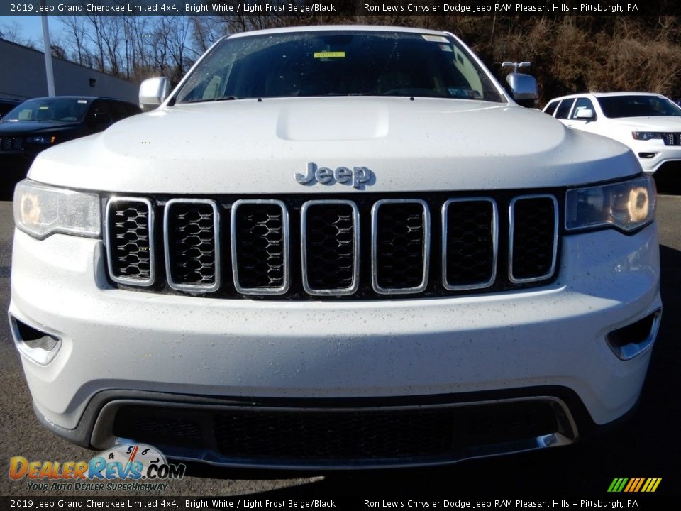 2019 Jeep Grand Cherokee Limited 4x4 Bright White / Light Frost Beige/Black Photo #9