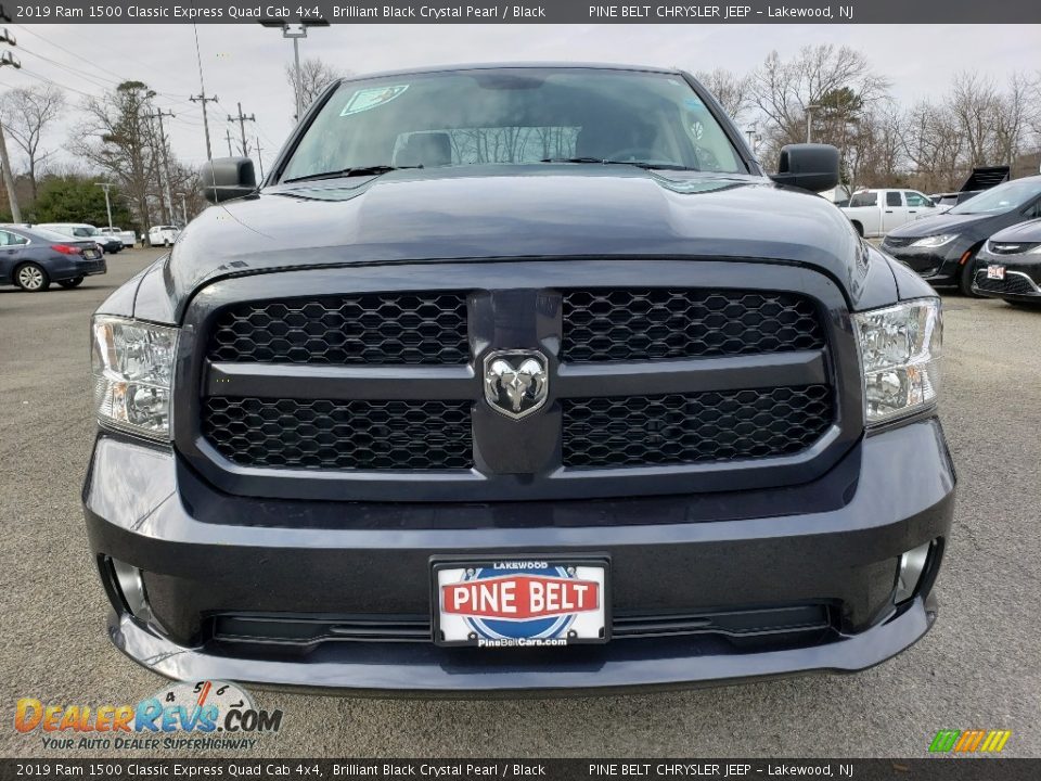 2019 Ram 1500 Classic Express Quad Cab 4x4 Brilliant Black Crystal Pearl / Black Photo #2