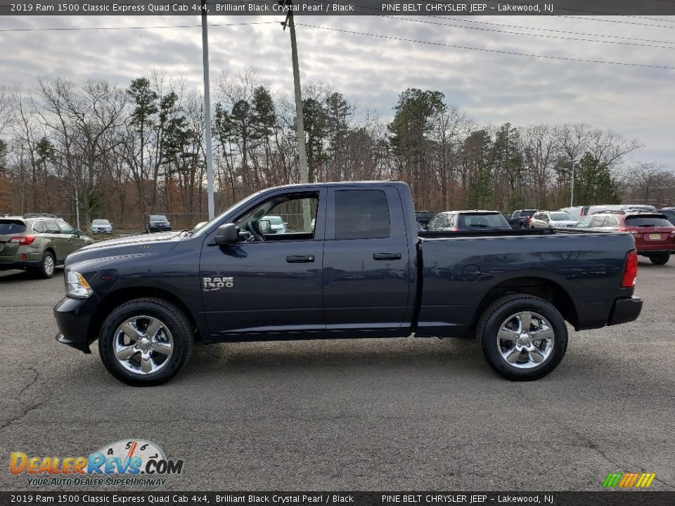 2019 Ram 1500 Classic Express Quad Cab 4x4 Brilliant Black Crystal Pearl / Black Photo #3