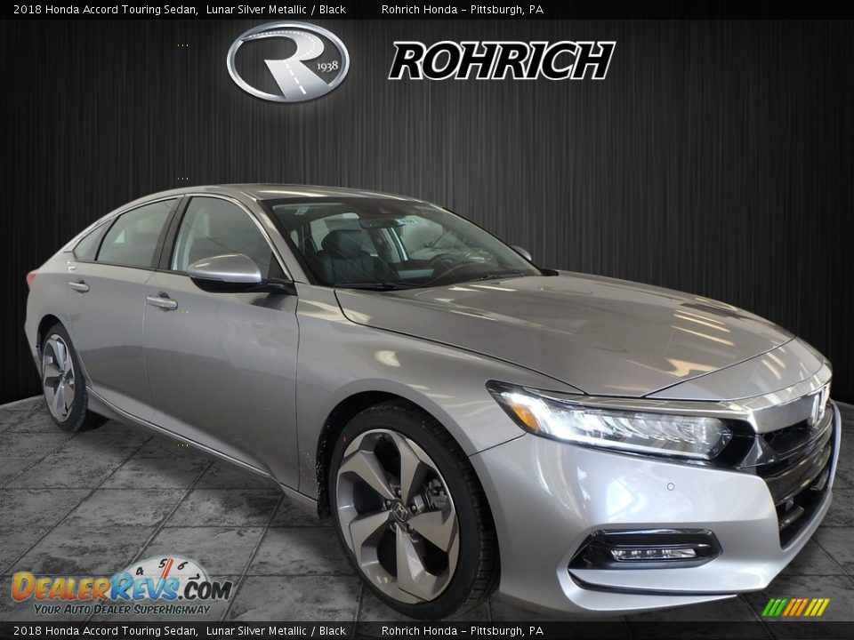 2018 Honda Accord Touring Sedan Lunar Silver Metallic / Black Photo #1