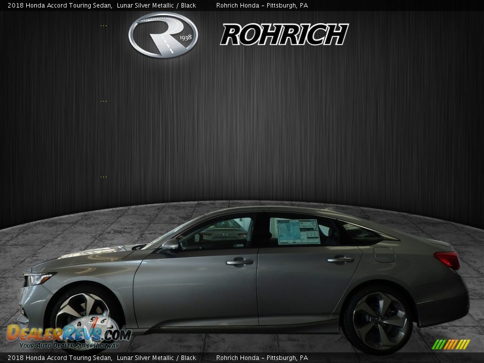 2018 Honda Accord Touring Sedan Lunar Silver Metallic / Black Photo #3