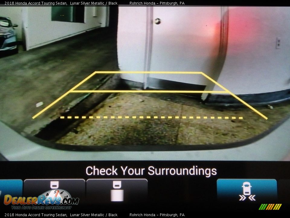 2018 Honda Accord Touring Sedan Lunar Silver Metallic / Black Photo #14