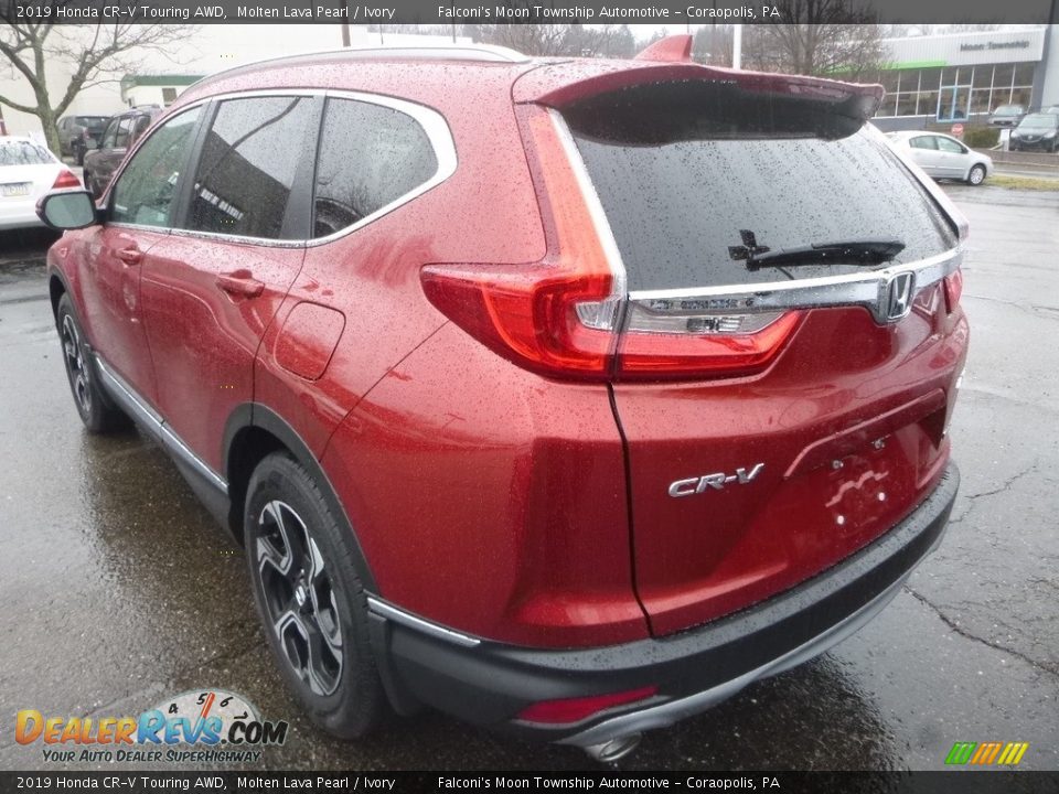 2019 Honda CR-V Touring AWD Molten Lava Pearl / Ivory Photo #2