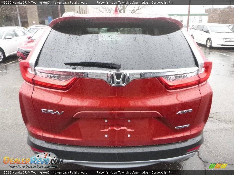 2019 Honda CR-V Touring AWD Molten Lava Pearl / Ivory Photo #3