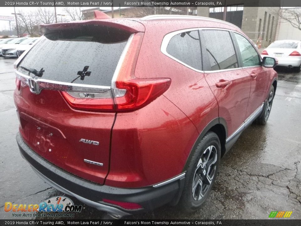 2019 Honda CR-V Touring AWD Molten Lava Pearl / Ivory Photo #4