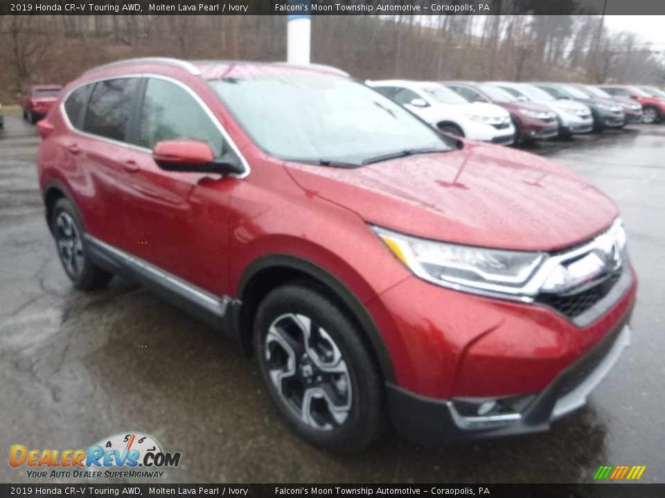 2019 Honda CR-V Touring AWD Molten Lava Pearl / Ivory Photo #5