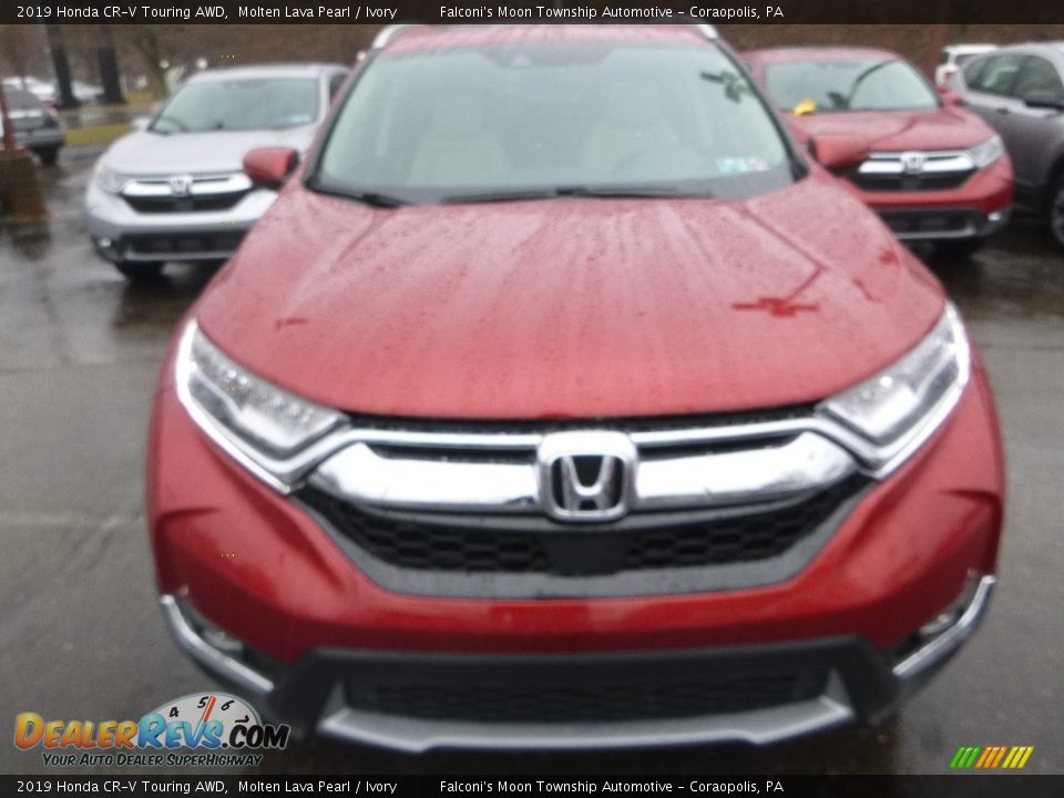 2019 Honda CR-V Touring AWD Molten Lava Pearl / Ivory Photo #6
