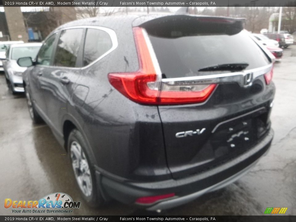 2019 Honda CR-V EX AWD Modern Steel Metallic / Gray Photo #3