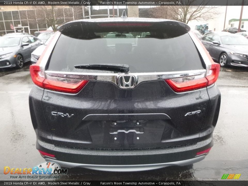 2019 Honda CR-V EX AWD Modern Steel Metallic / Gray Photo #4