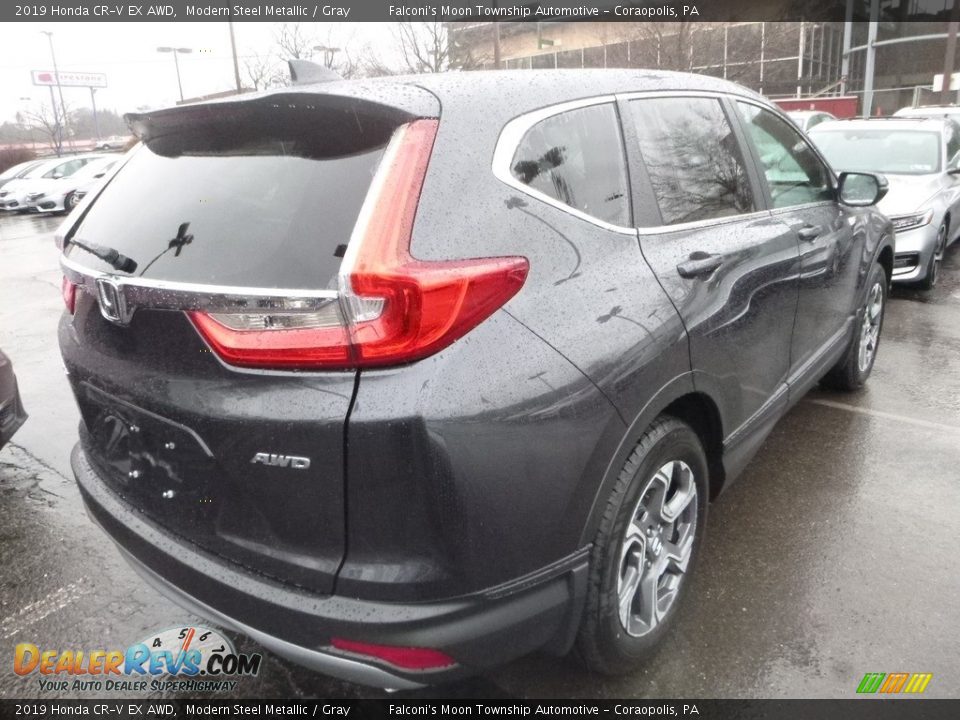 2019 Honda CR-V EX AWD Modern Steel Metallic / Gray Photo #5
