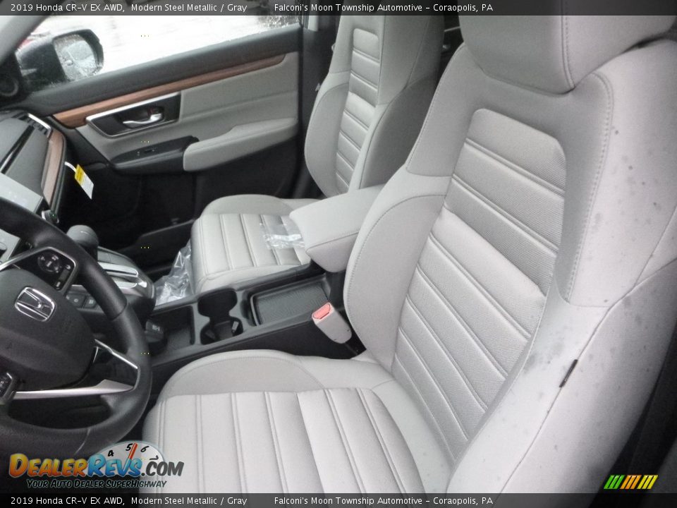 2019 Honda CR-V EX AWD Modern Steel Metallic / Gray Photo #9