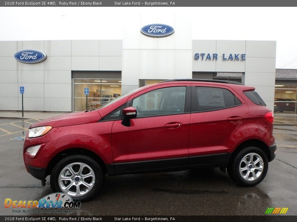 2018 Ford EcoSport SE 4WD Ruby Red / Ebony Black Photo #1