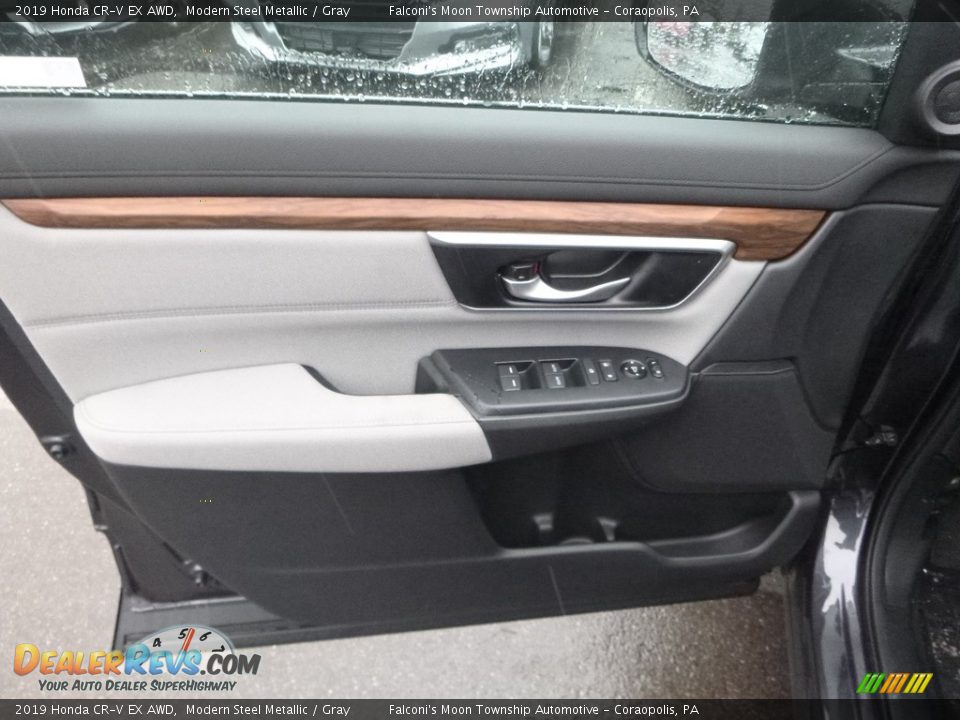 2019 Honda CR-V EX AWD Modern Steel Metallic / Gray Photo #12