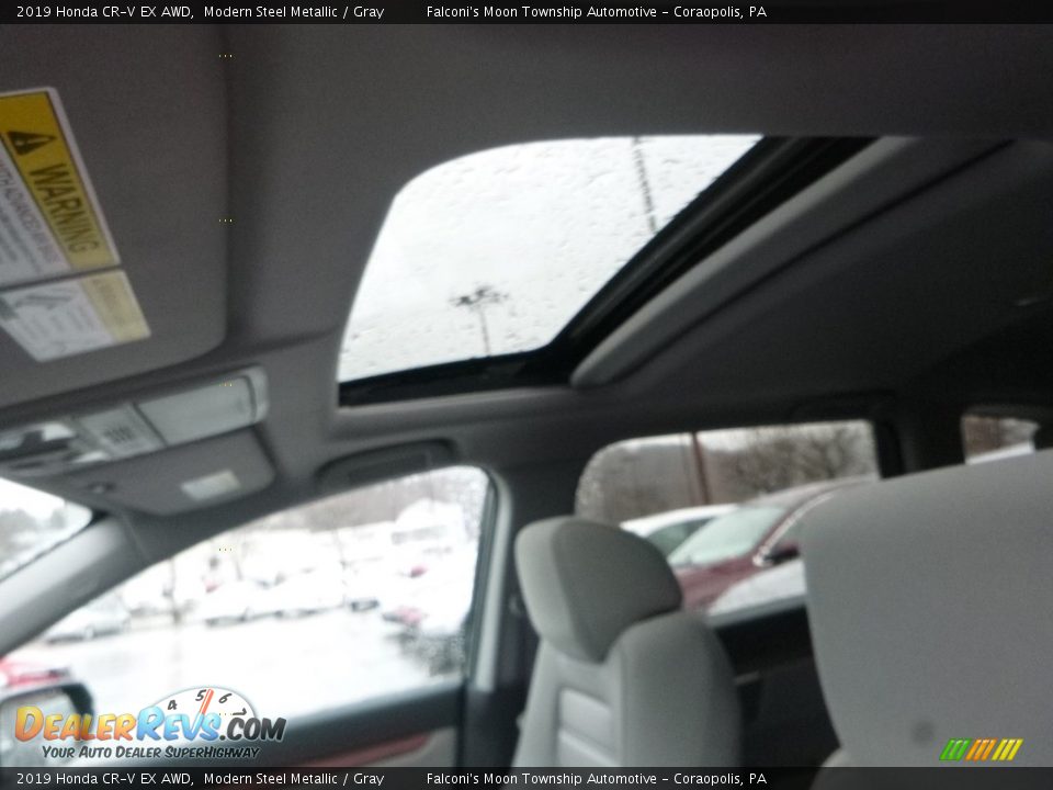2019 Honda CR-V EX AWD Modern Steel Metallic / Gray Photo #14