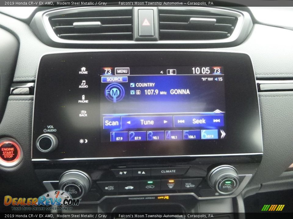 2019 Honda CR-V EX AWD Modern Steel Metallic / Gray Photo #15
