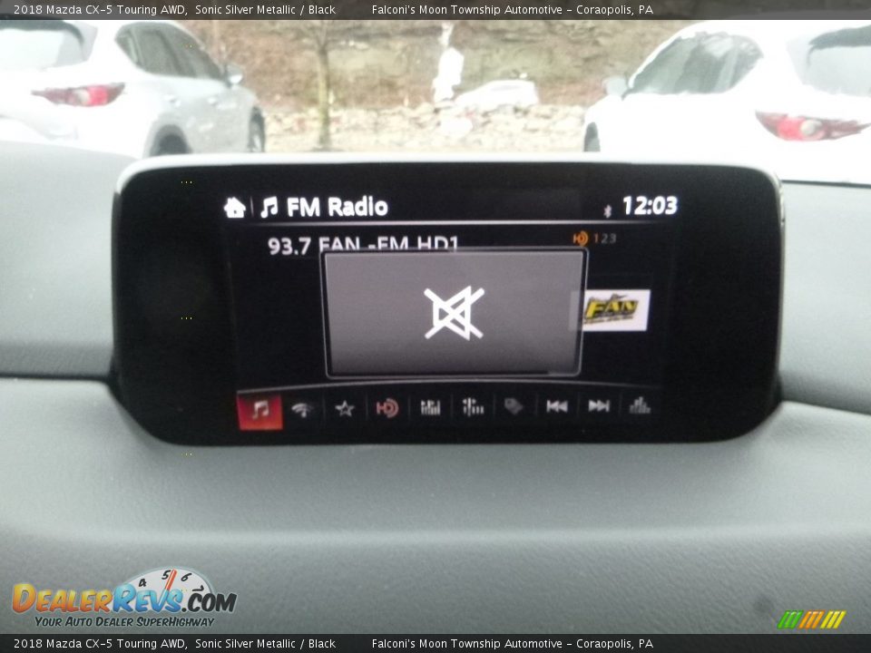 2018 Mazda CX-5 Touring AWD Sonic Silver Metallic / Black Photo #13