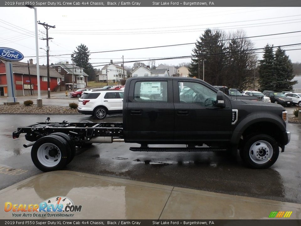 Black 2019 Ford F550 Super Duty XL Crew Cab 4x4 Chassis Photo #4