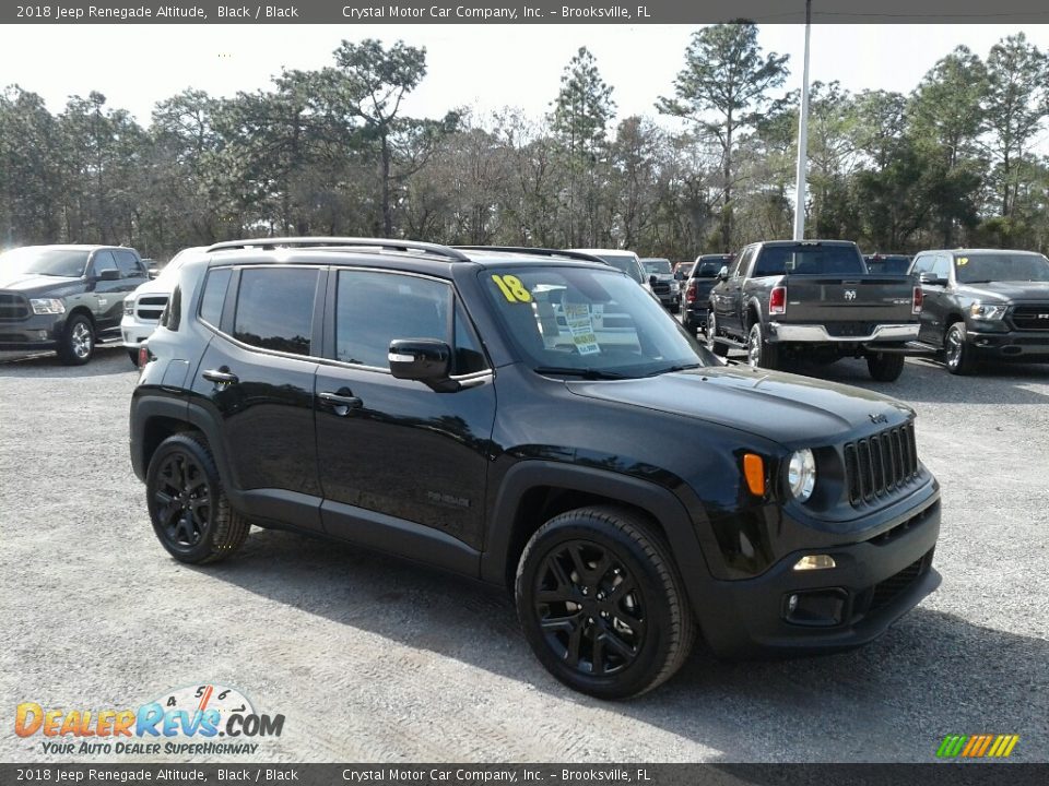2018 Jeep Renegade Altitude Black / Black Photo #7