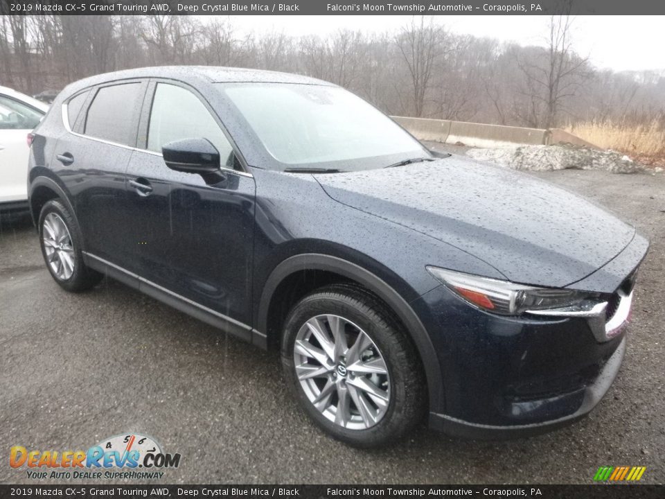 2019 Mazda CX-5 Grand Touring AWD Deep Crystal Blue Mica / Black Photo #3