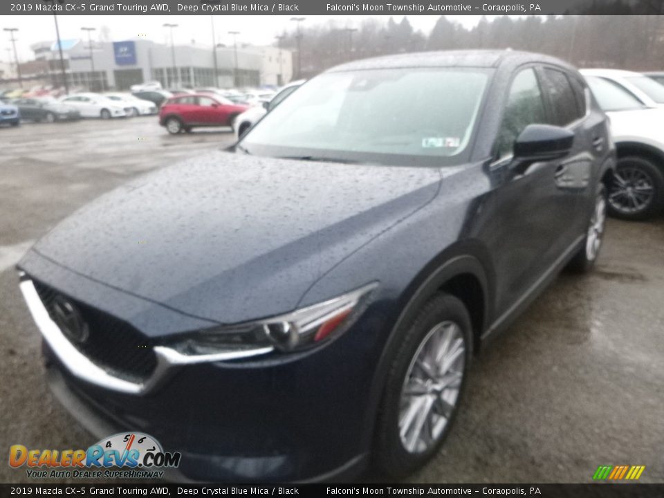 2019 Mazda CX-5 Grand Touring AWD Deep Crystal Blue Mica / Black Photo #5