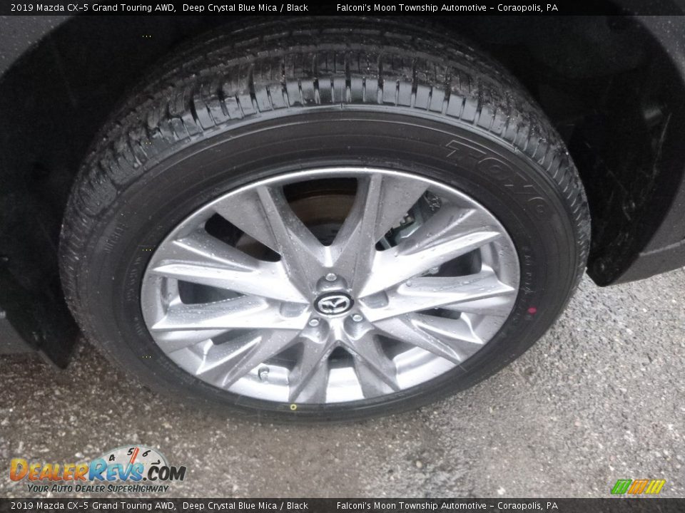 2019 Mazda CX-5 Grand Touring AWD Deep Crystal Blue Mica / Black Photo #7