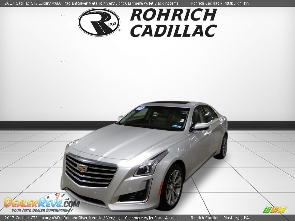 2017 Cadillac CTS Luxury AWD Radiant Silver Metallic / Very Light Cashmere w/Jet Black Accents Photo #1