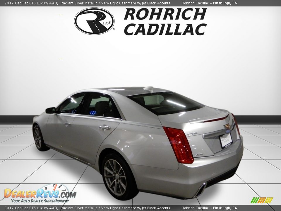 2017 Cadillac CTS Luxury AWD Radiant Silver Metallic / Very Light Cashmere w/Jet Black Accents Photo #3