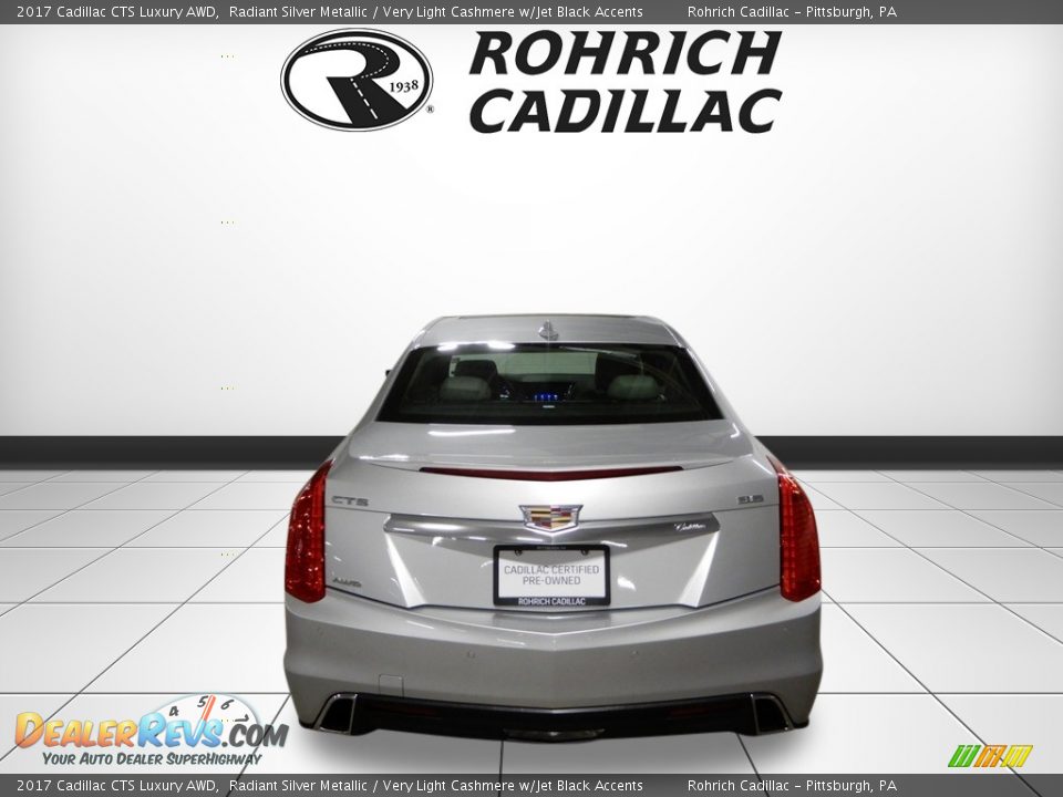 2017 Cadillac CTS Luxury AWD Radiant Silver Metallic / Very Light Cashmere w/Jet Black Accents Photo #4