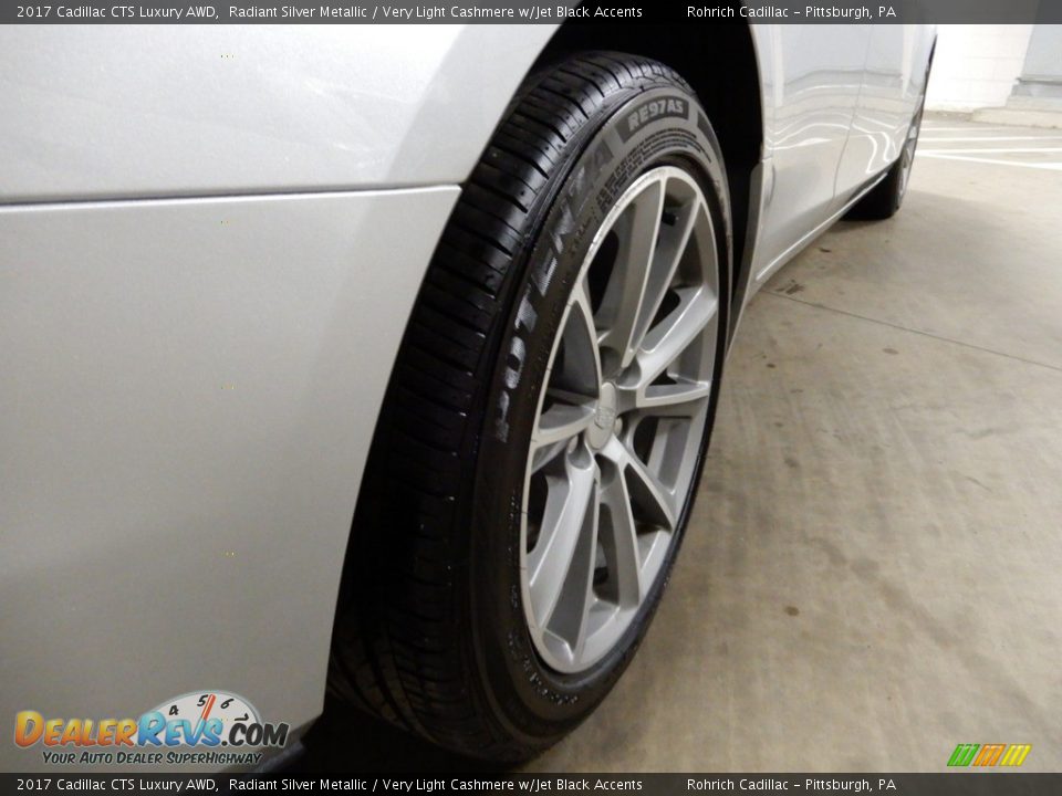 2017 Cadillac CTS Luxury AWD Radiant Silver Metallic / Very Light Cashmere w/Jet Black Accents Photo #12