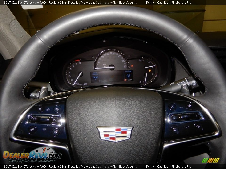 2017 Cadillac CTS Luxury AWD Radiant Silver Metallic / Very Light Cashmere w/Jet Black Accents Photo #15