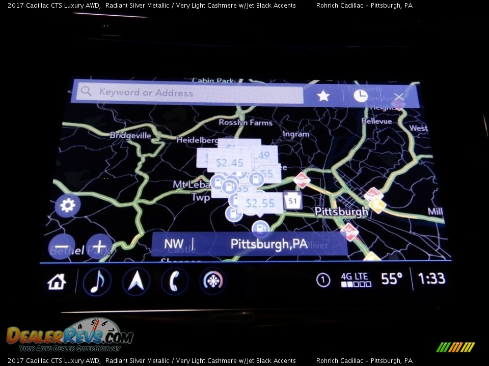 2017 Cadillac CTS Luxury AWD Radiant Silver Metallic / Very Light Cashmere w/Jet Black Accents Photo #24