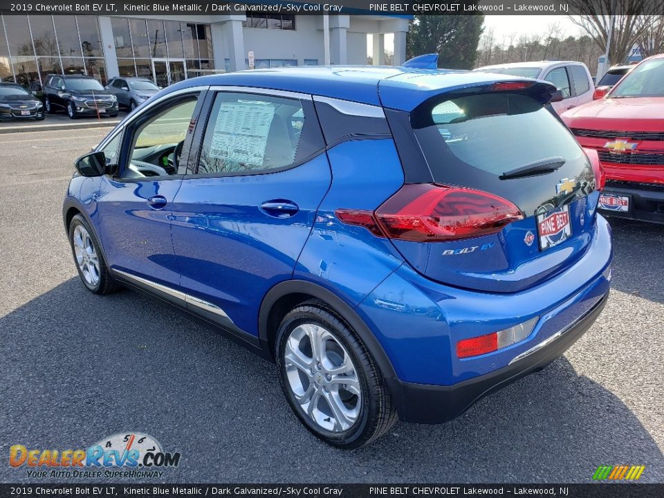 2019 Chevrolet Bolt EV LT Kinetic Blue Metallic / Dark Galvanized/­Sky Cool Gray Photo #4