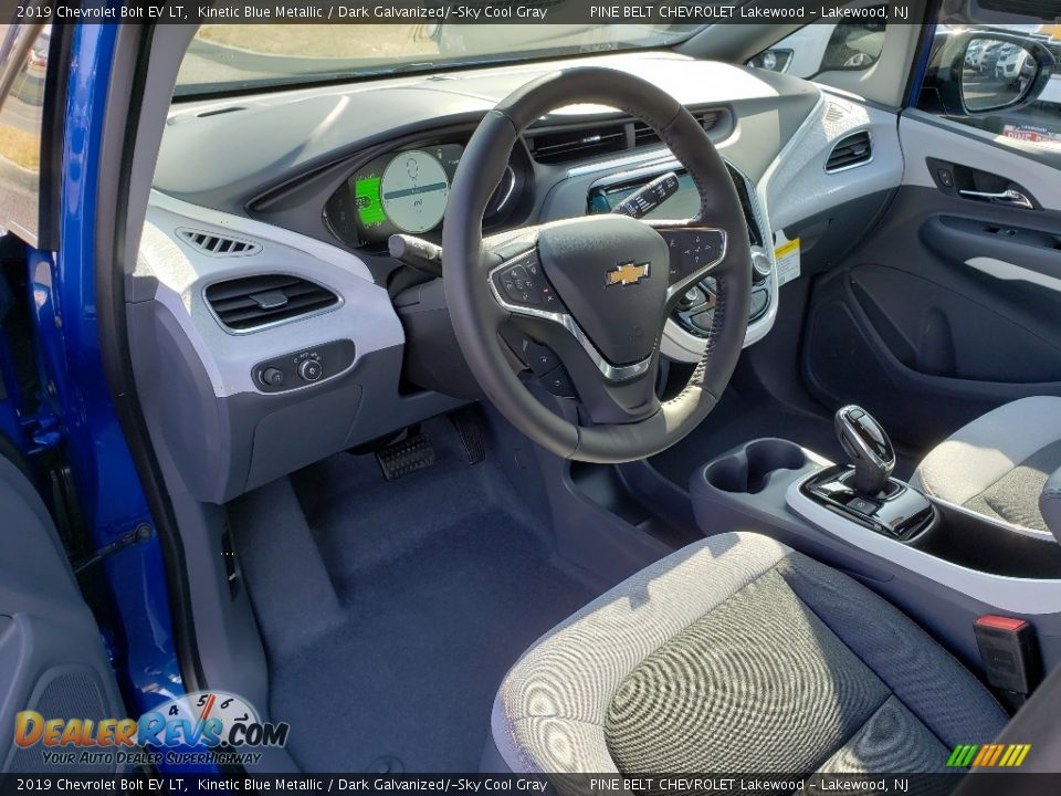 2019 Chevrolet Bolt EV LT Kinetic Blue Metallic / Dark Galvanized/­Sky Cool Gray Photo #7