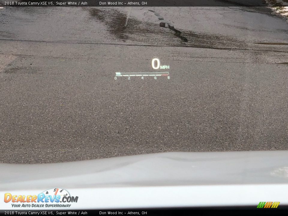 2018 Toyota Camry XSE V6 Super White / Ash Photo #23