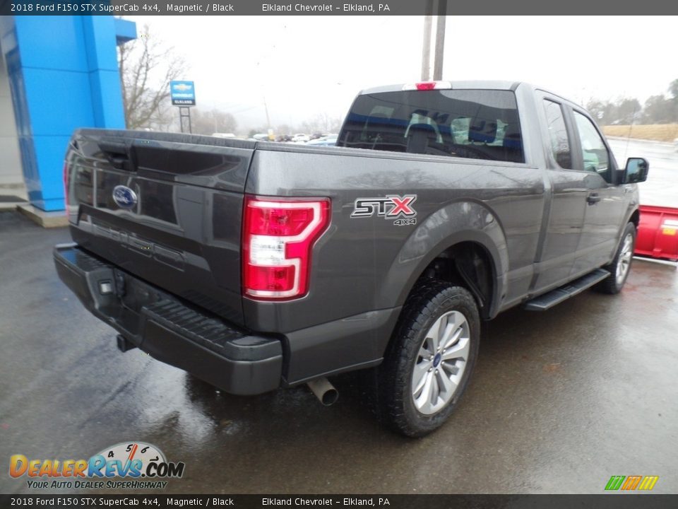 2018 Ford F150 STX SuperCab 4x4 Magnetic / Black Photo #7