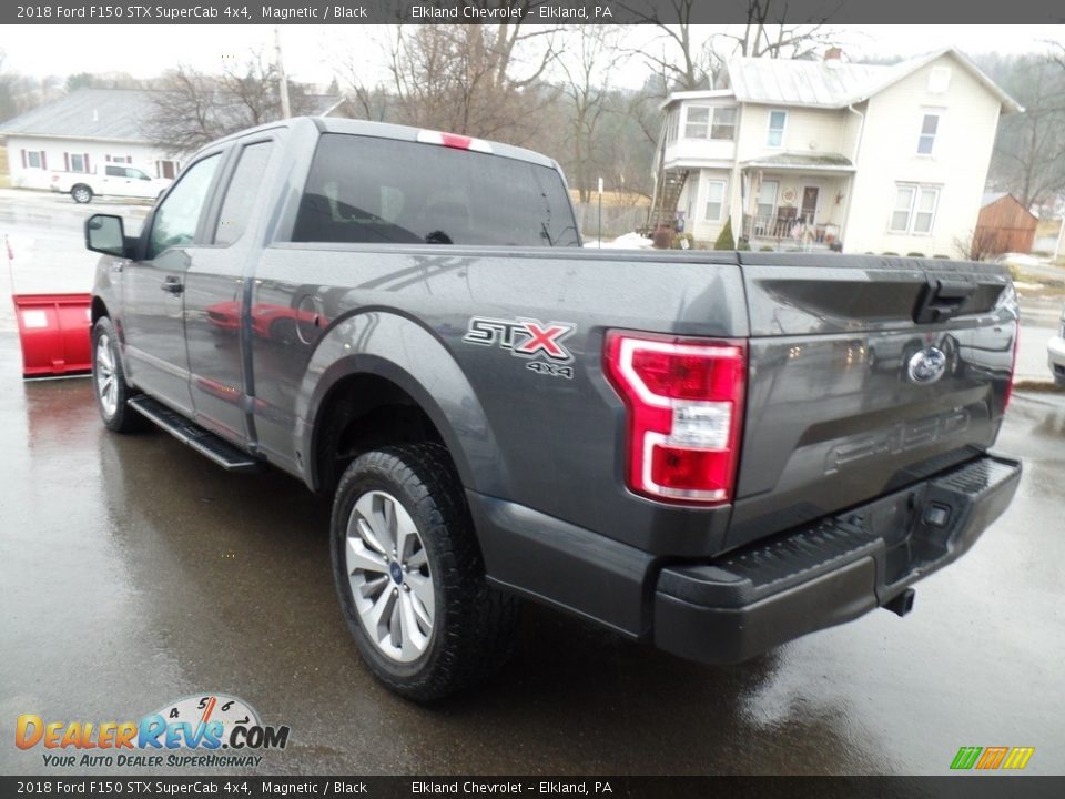 2018 Ford F150 STX SuperCab 4x4 Magnetic / Black Photo #9