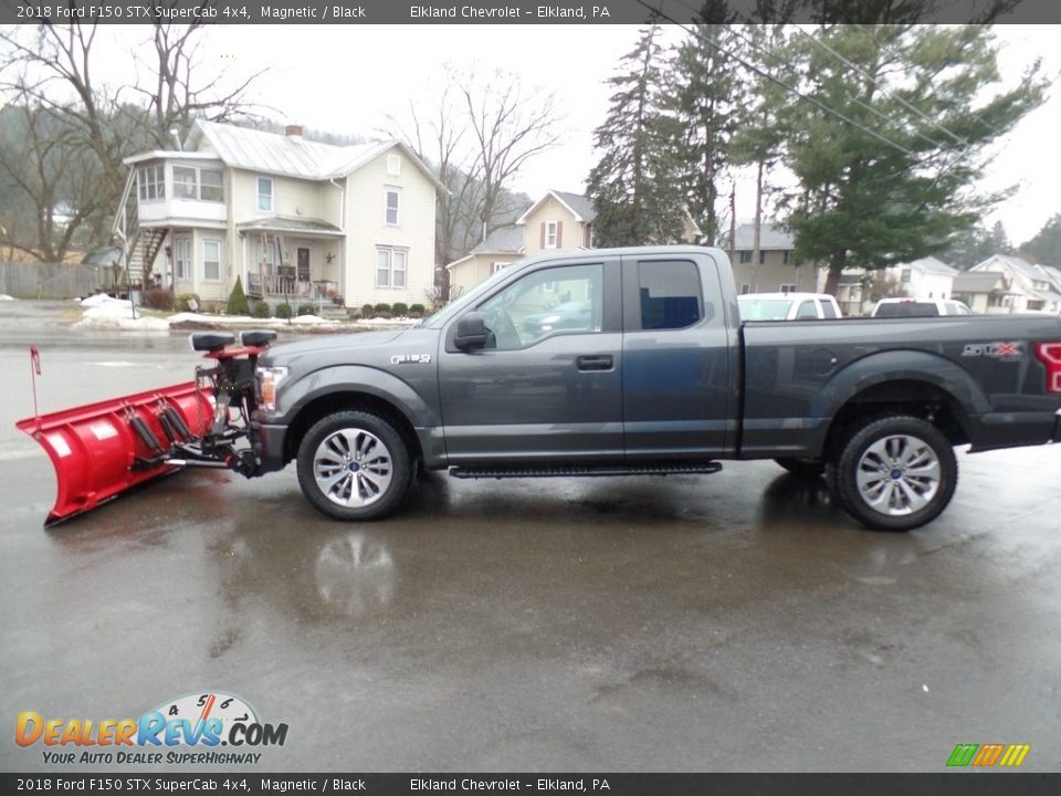 2018 Ford F150 STX SuperCab 4x4 Magnetic / Black Photo #10