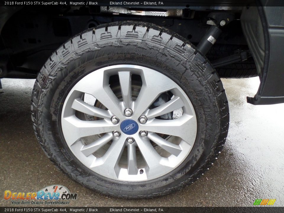 2018 Ford F150 STX SuperCab 4x4 Magnetic / Black Photo #11