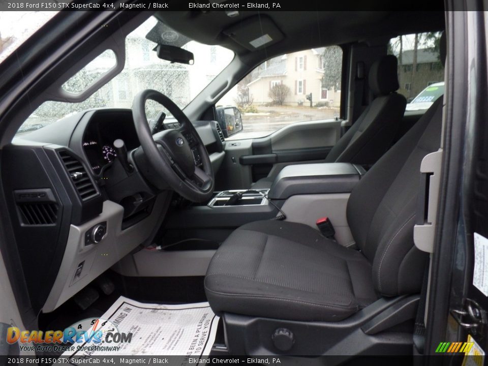 2018 Ford F150 STX SuperCab 4x4 Magnetic / Black Photo #18