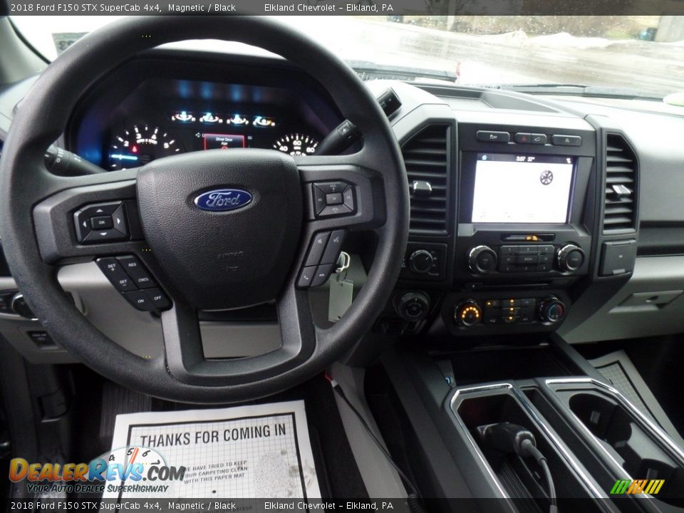 2018 Ford F150 STX SuperCab 4x4 Magnetic / Black Photo #20