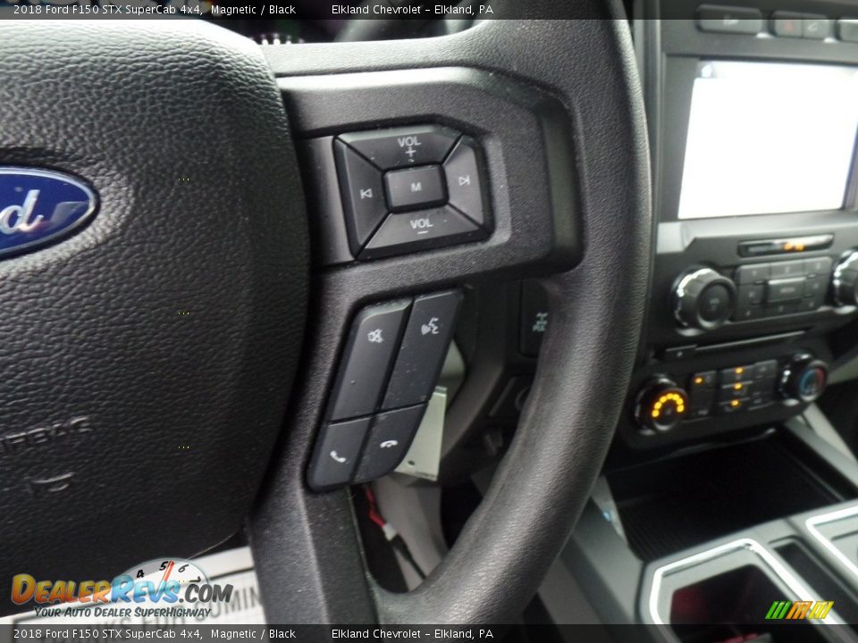 2018 Ford F150 STX SuperCab 4x4 Magnetic / Black Photo #22