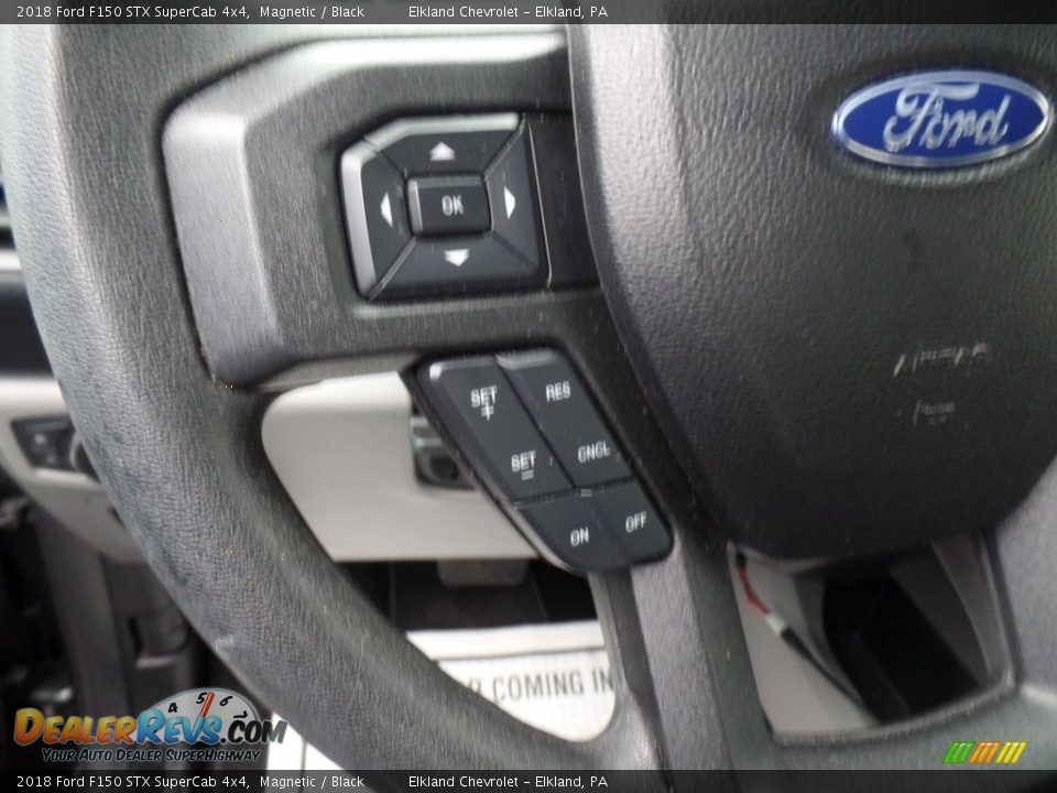 2018 Ford F150 STX SuperCab 4x4 Magnetic / Black Photo #23