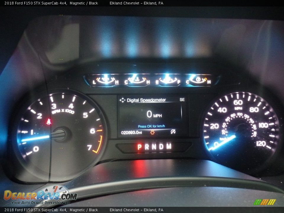 2018 Ford F150 STX SuperCab 4x4 Magnetic / Black Photo #25