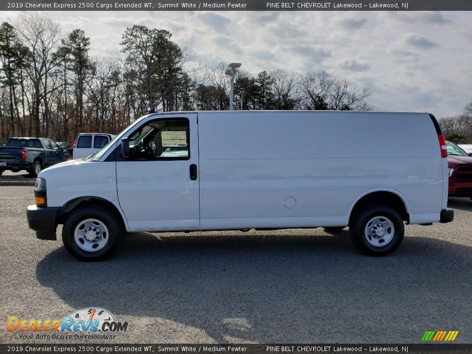 Summit White 2019 Chevrolet Express 2500 Cargo Extended WT Photo #3