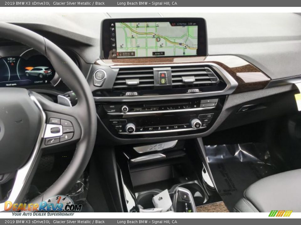 2019 BMW X3 sDrive30i Glacier Silver Metallic / Black Photo #6