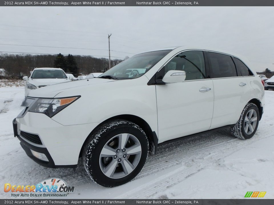 2012 Acura MDX SH-AWD Technology Aspen White Pearl II / Parchment Photo #1