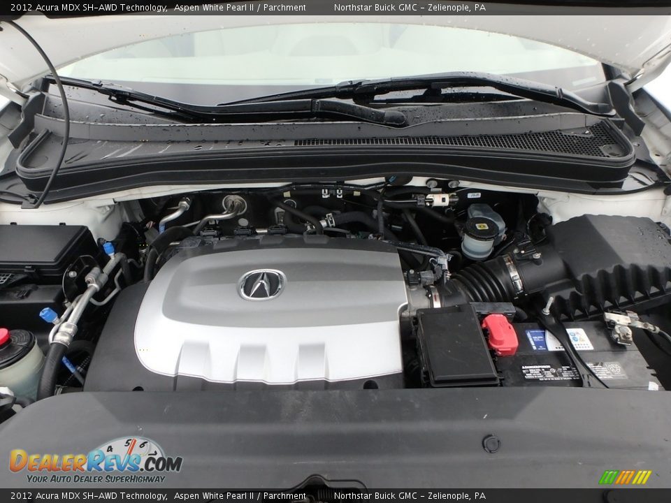 2012 Acura MDX SH-AWD Technology Aspen White Pearl II / Parchment Photo #2