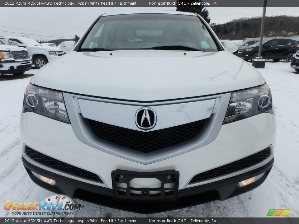 2012 Acura MDX SH-AWD Technology Aspen White Pearl II / Parchment Photo #3