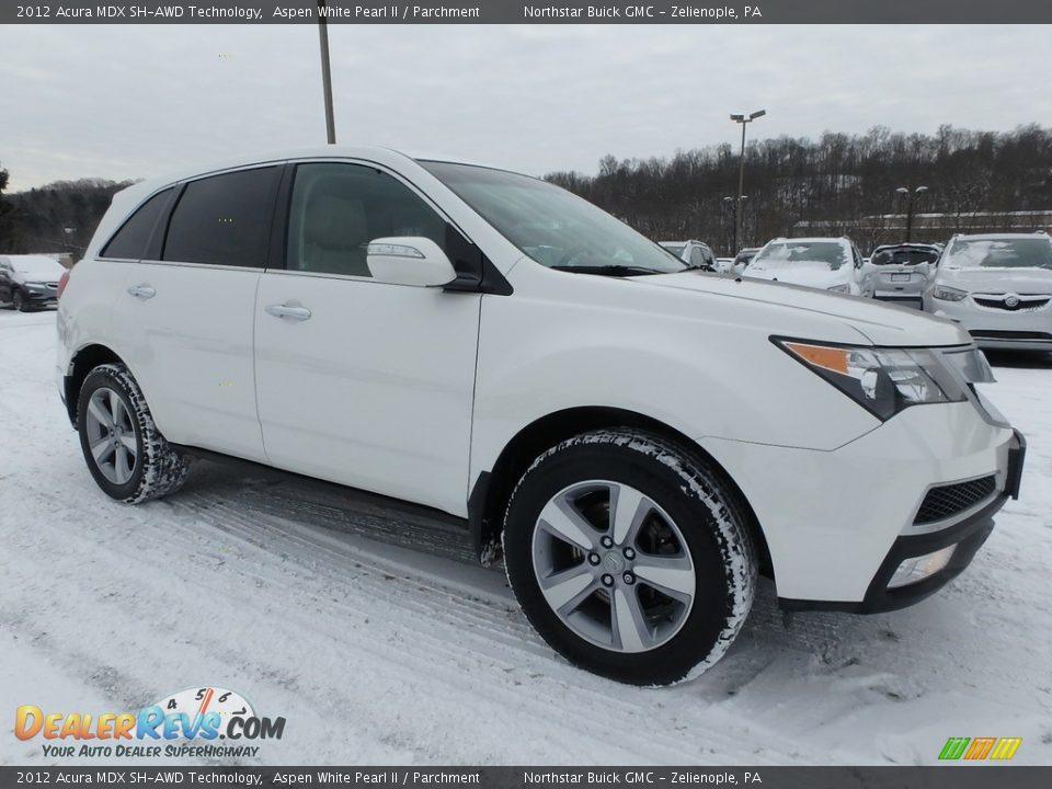 2012 Acura MDX SH-AWD Technology Aspen White Pearl II / Parchment Photo #4