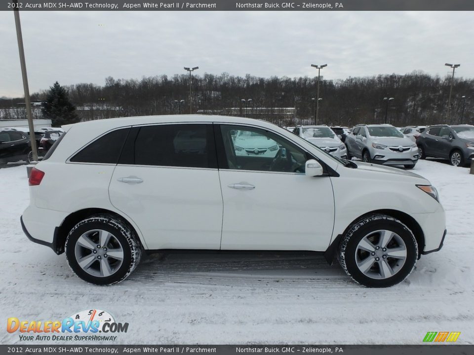 2012 Acura MDX SH-AWD Technology Aspen White Pearl II / Parchment Photo #5